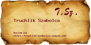 Truchlik Szabolcs névjegykártya
